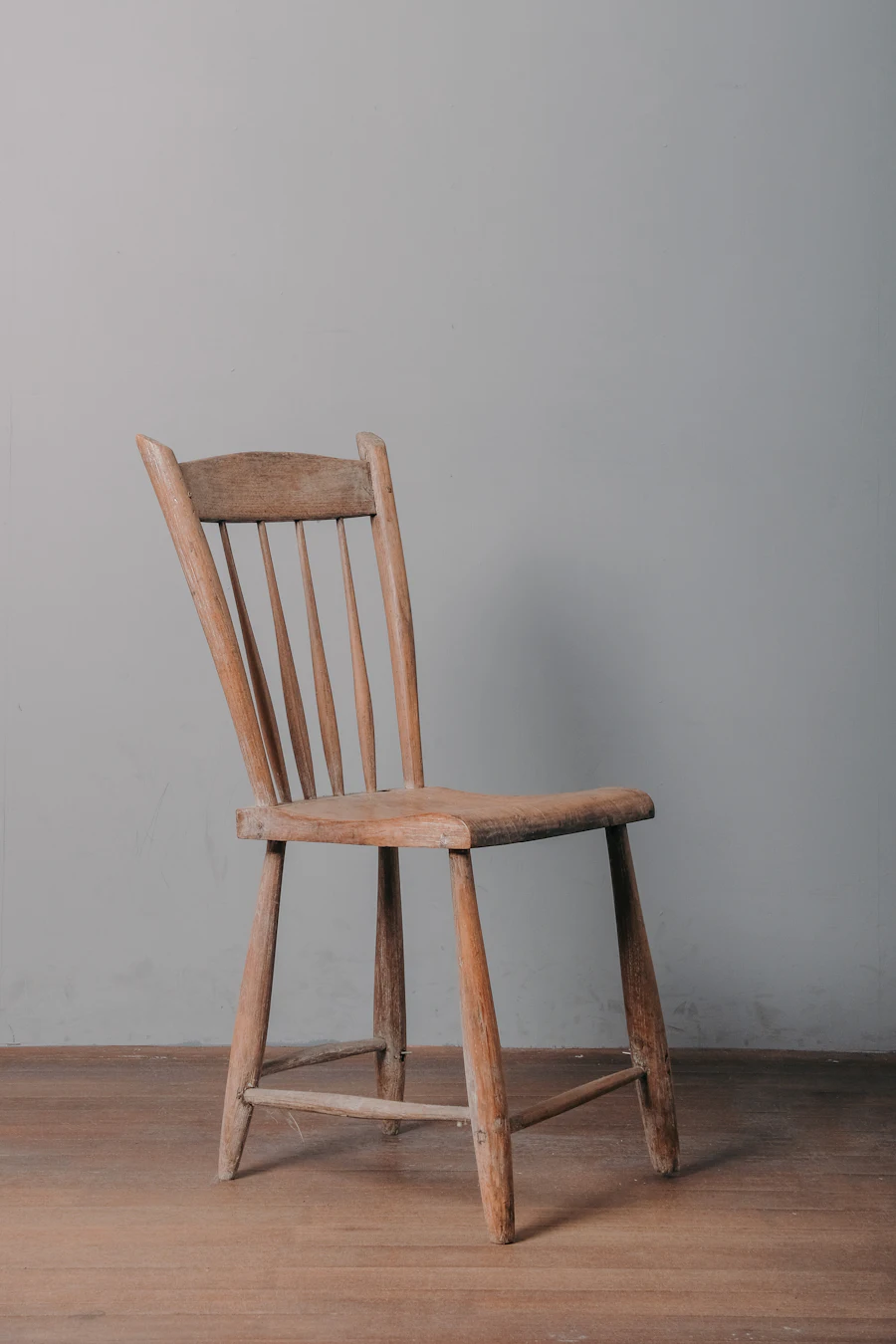 Handcrafted wooden armchair after polish