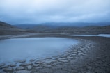 A barren landscape affected by water depletion from data operations.