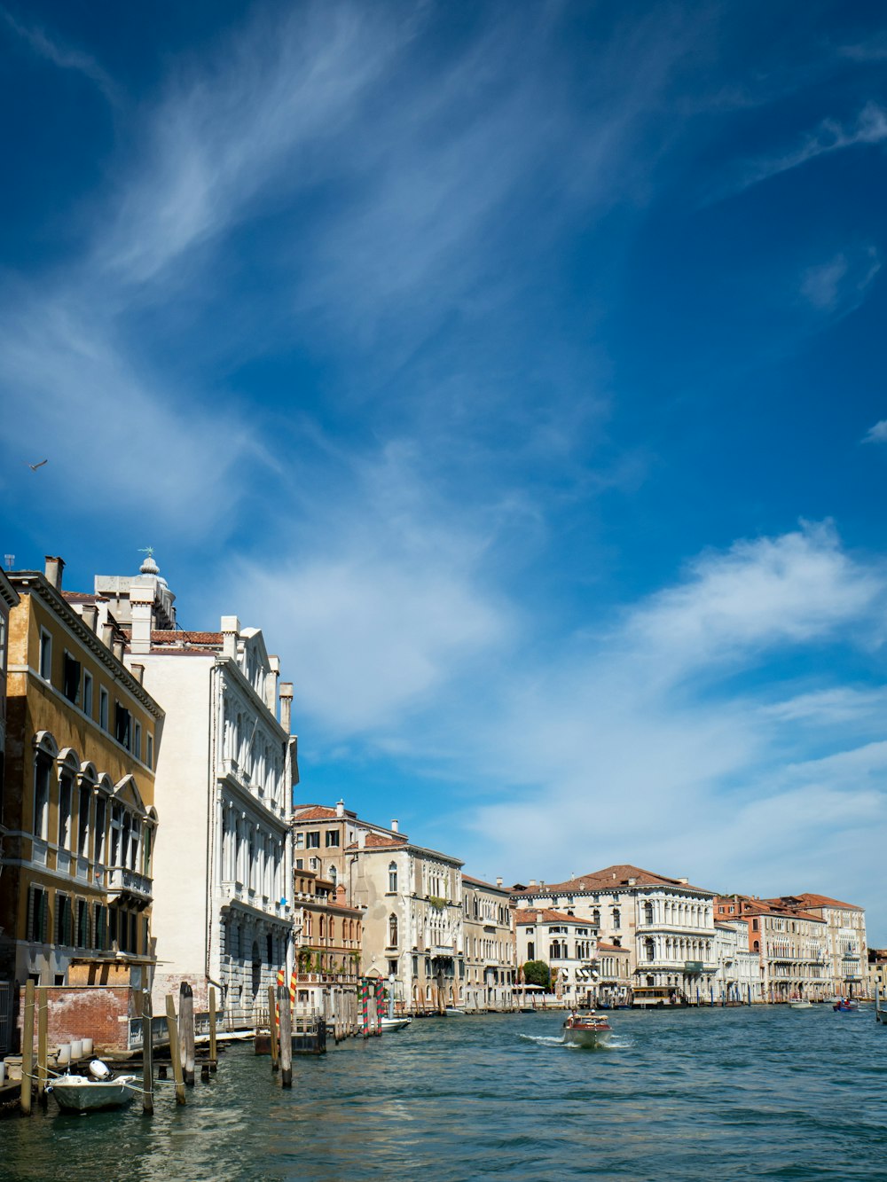 a body of water with buildings on both sides of it