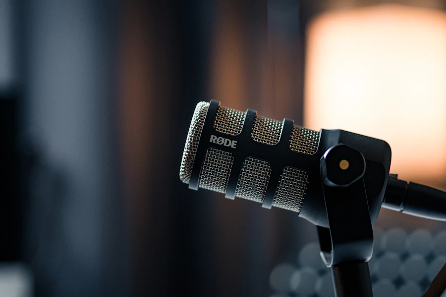 Studio session close up