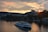 A scenic view of a boat gliding on the Hudson River.