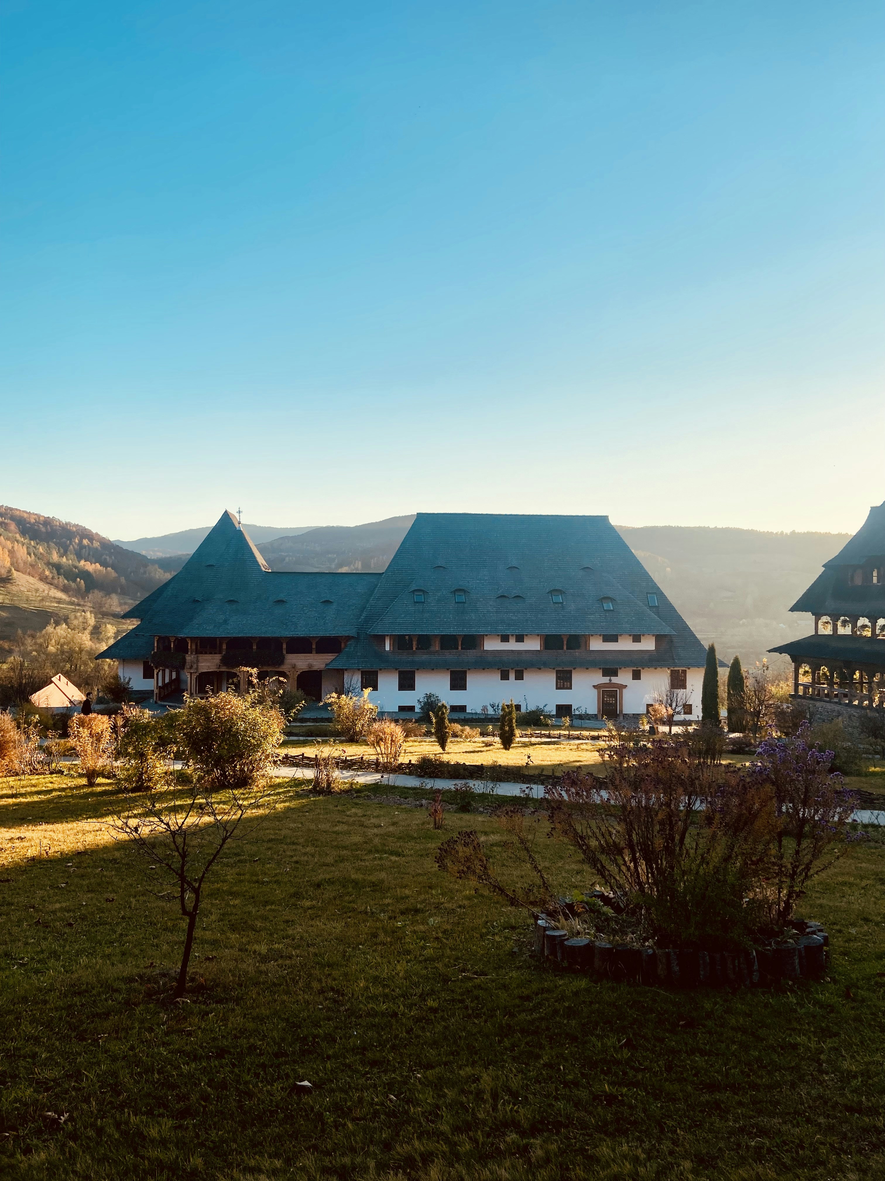 a large building with a clock tower on top of it