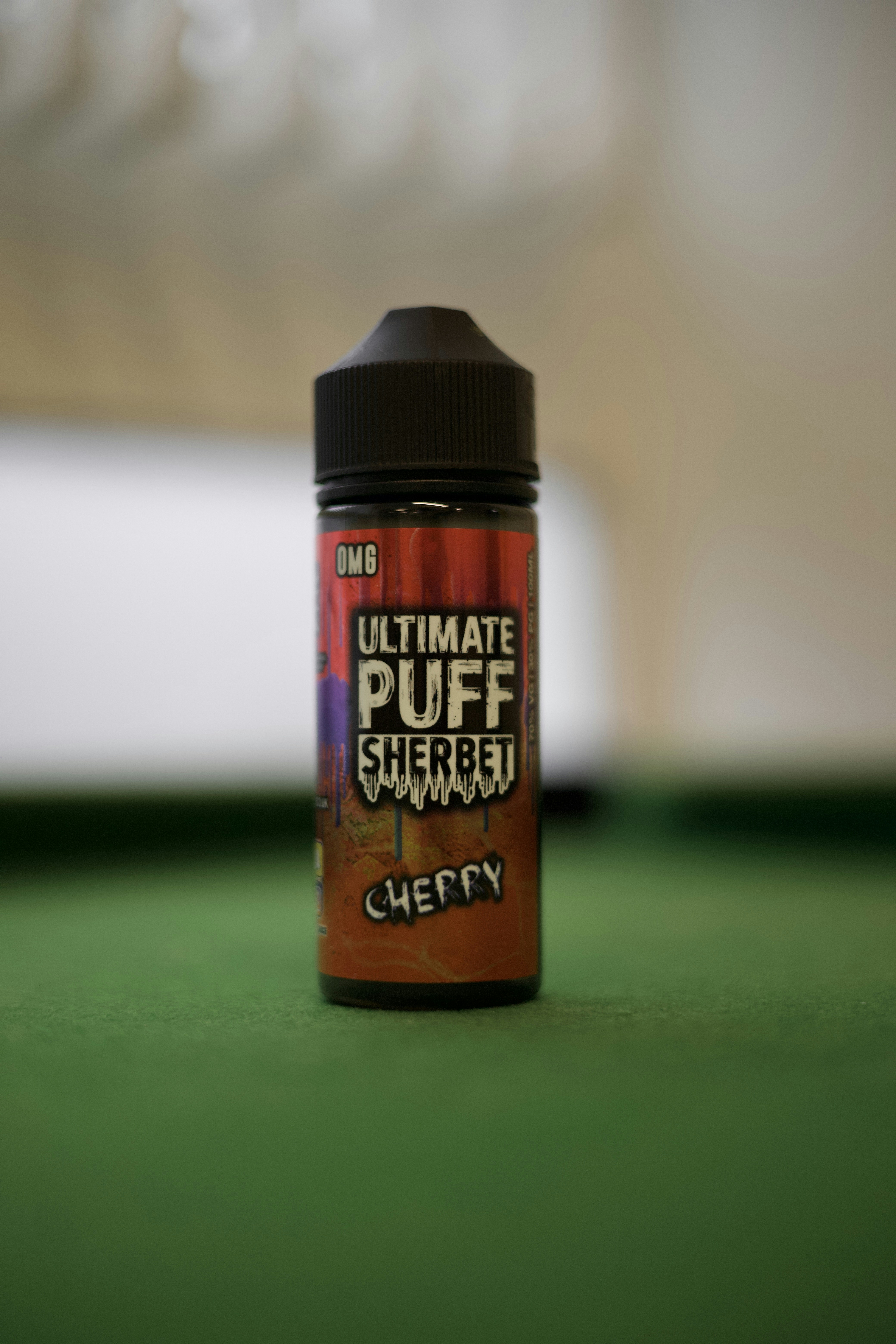 a red and black bottle