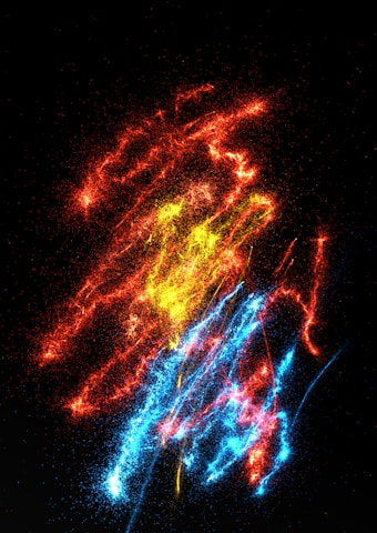 Abstract neural grid glowing with particles against a dark, deep science background.