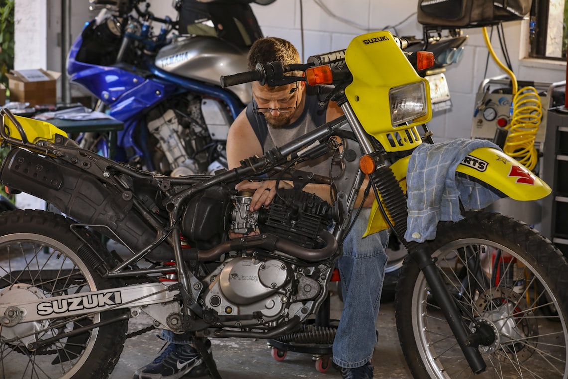 Motorcycle garage CRM workflow