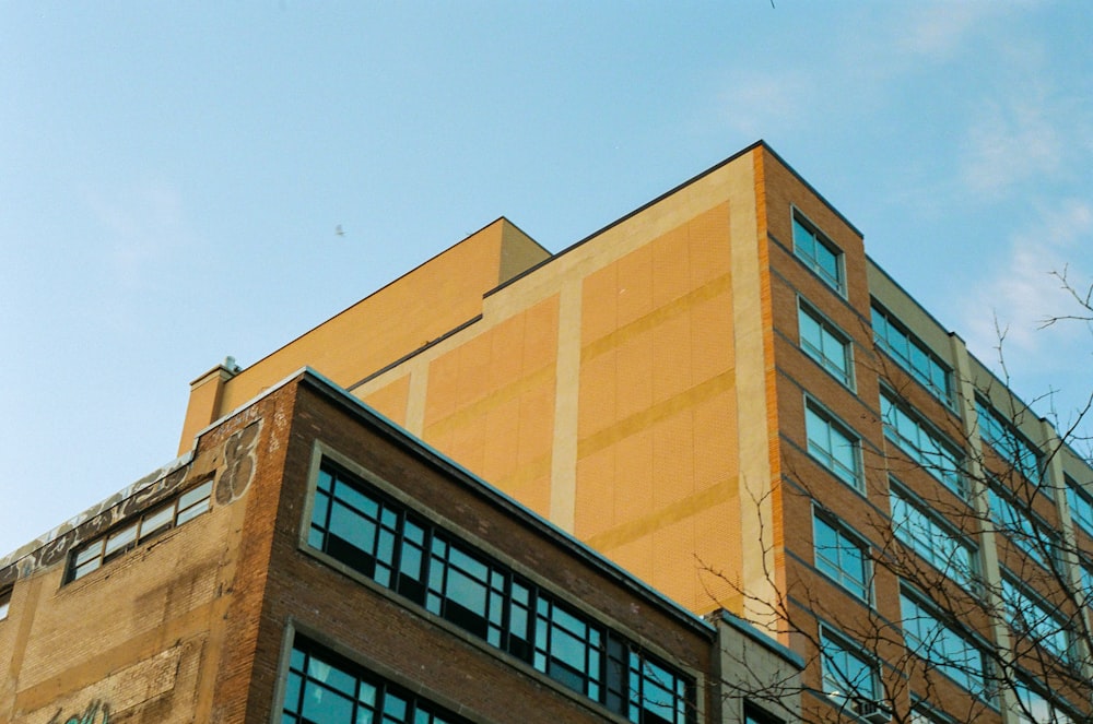 a low angle view of a building