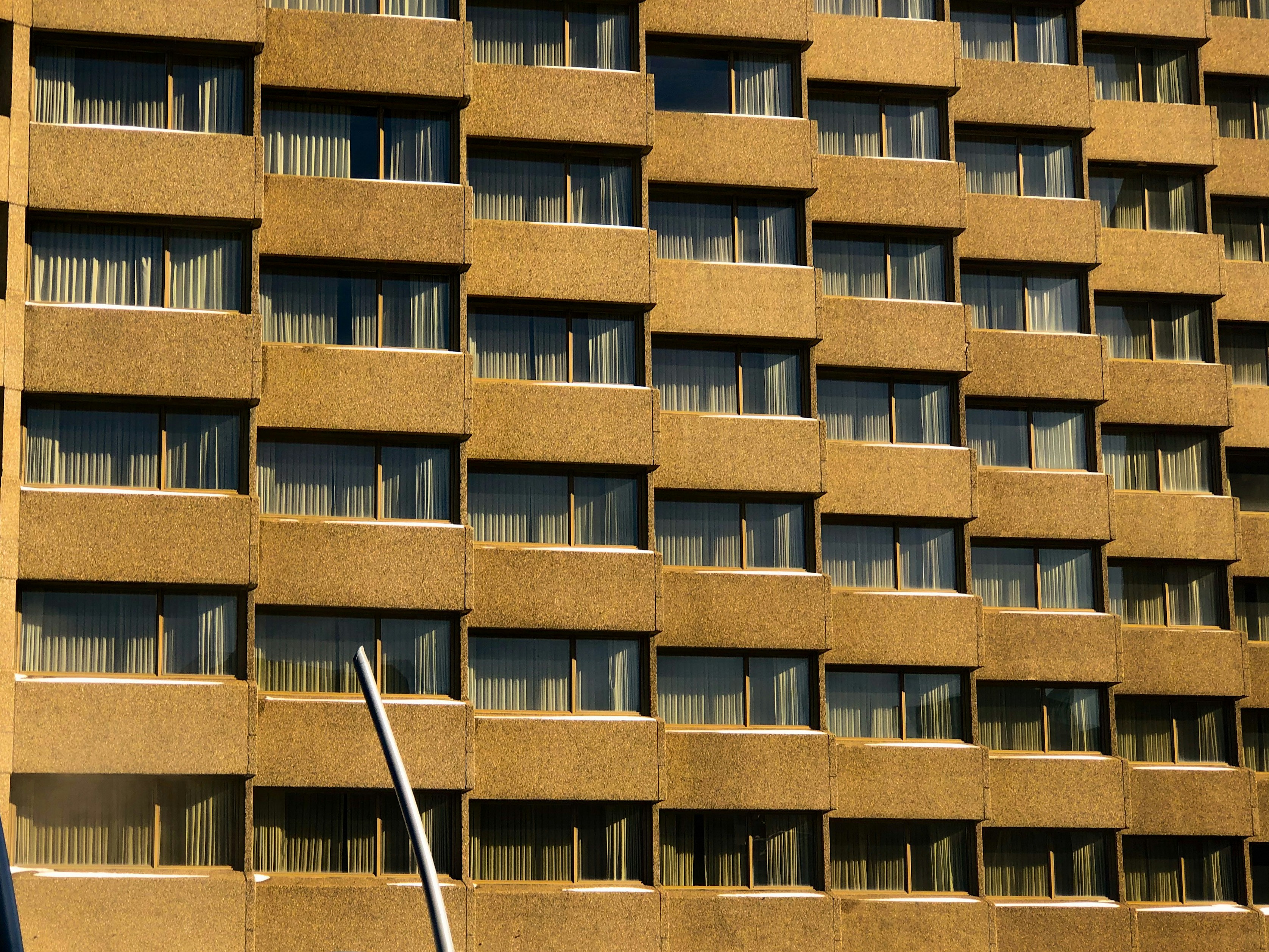 a building with many windows