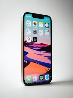 a cell phone with a cracked screen