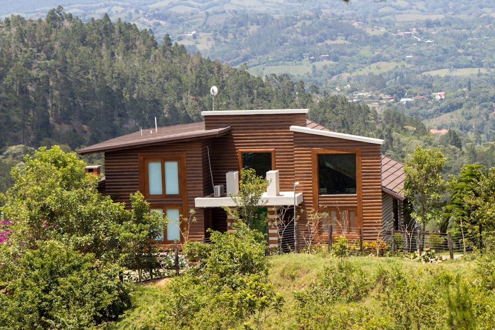 a house in the middle of a forest