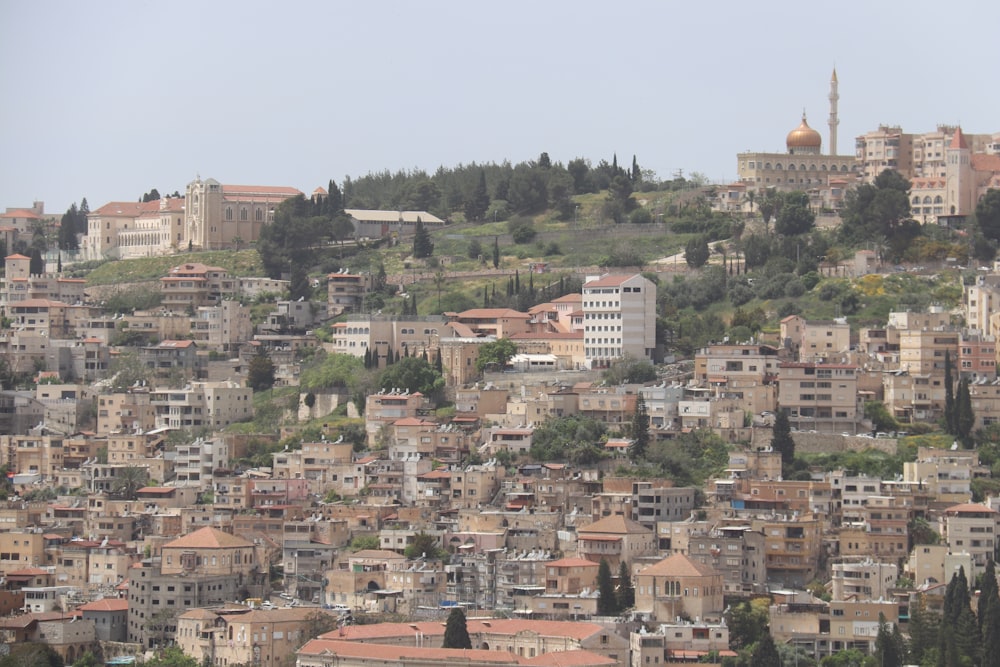 a city with many buildings