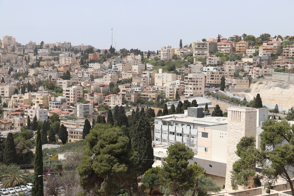 a city with many buildings