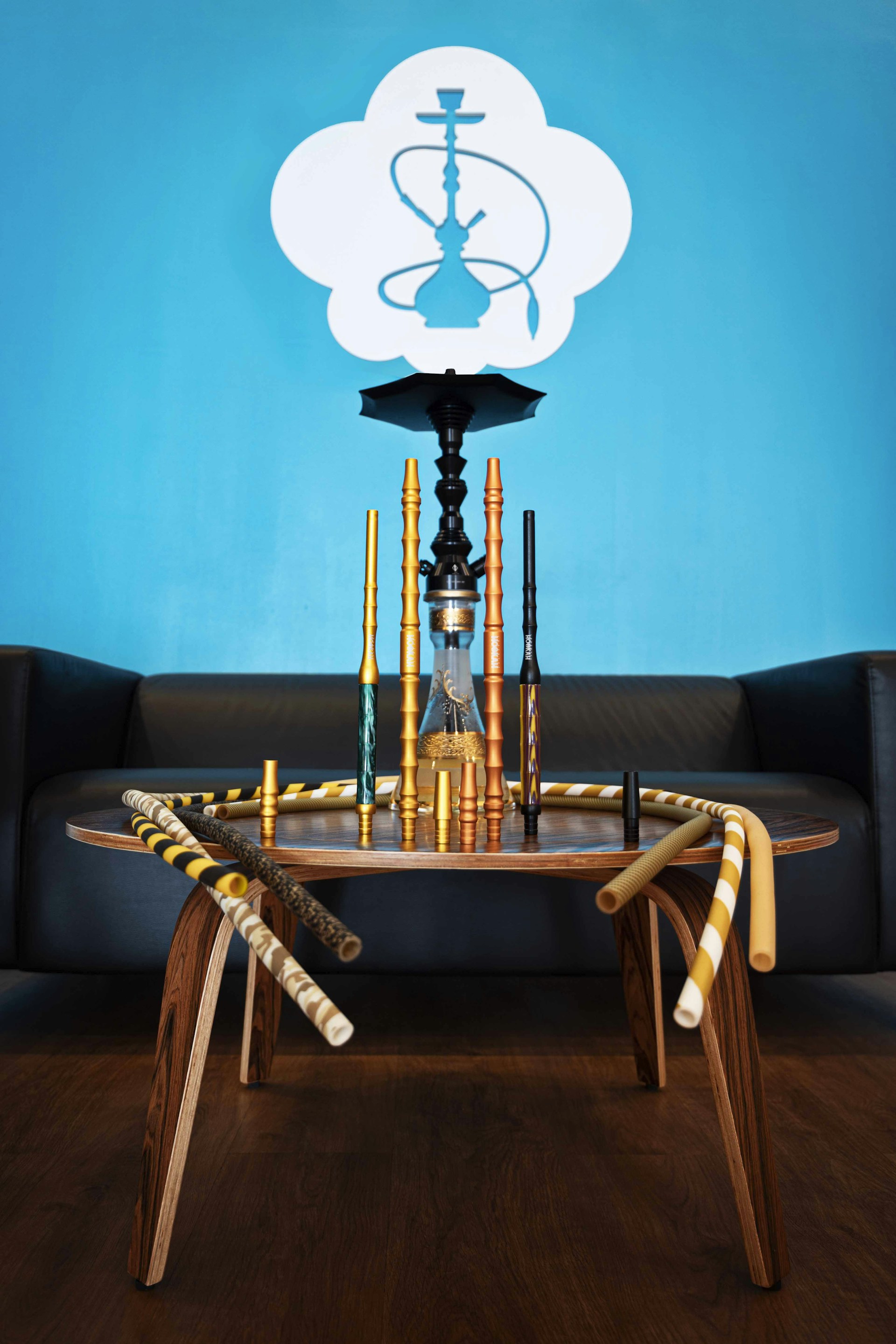 a table with a globe on top