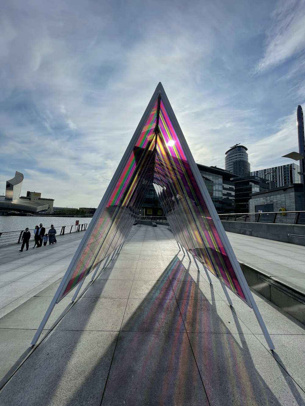 a large sculpture of a pyramid