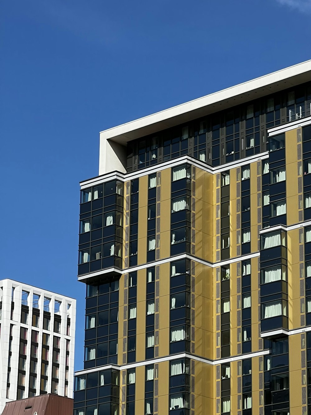 a tall building under construction