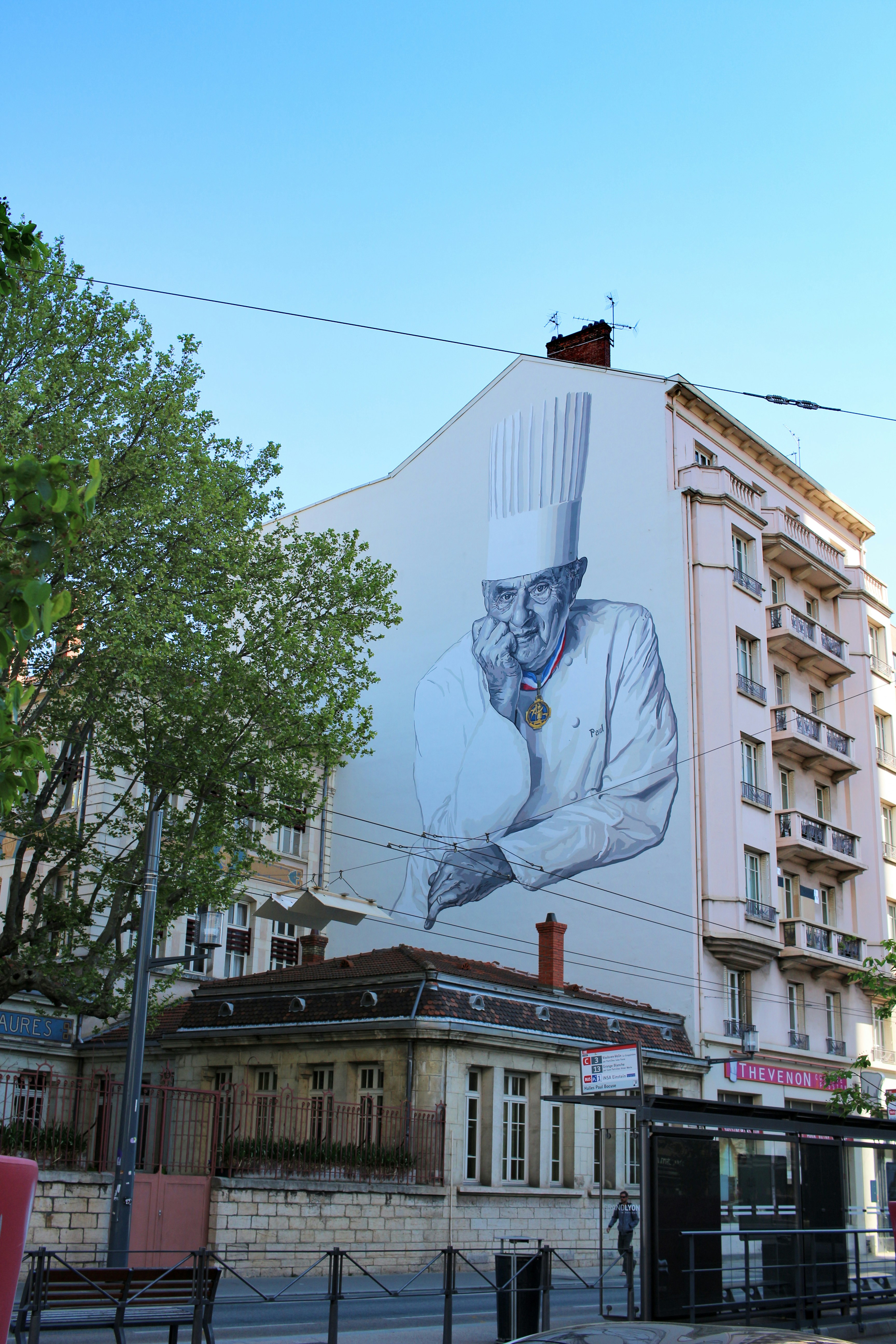 a large mural on a building