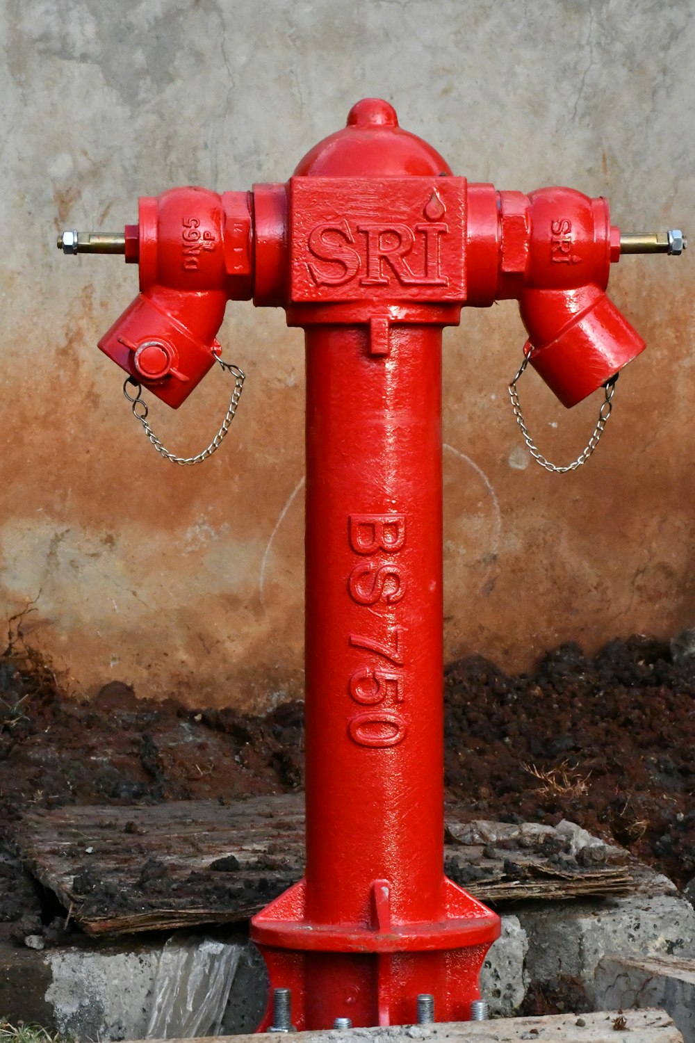 a red fire hydrant
