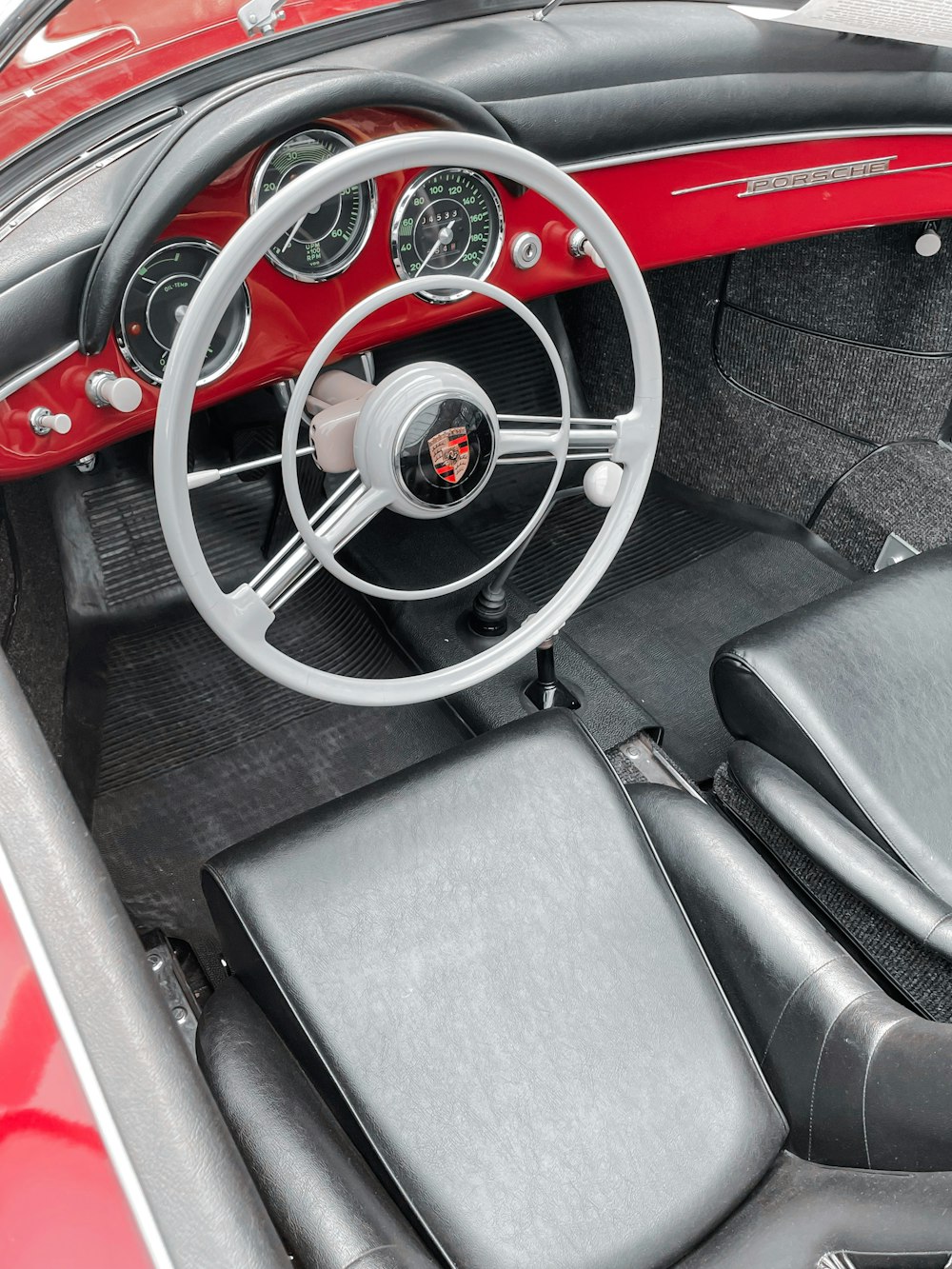 the interior of a car