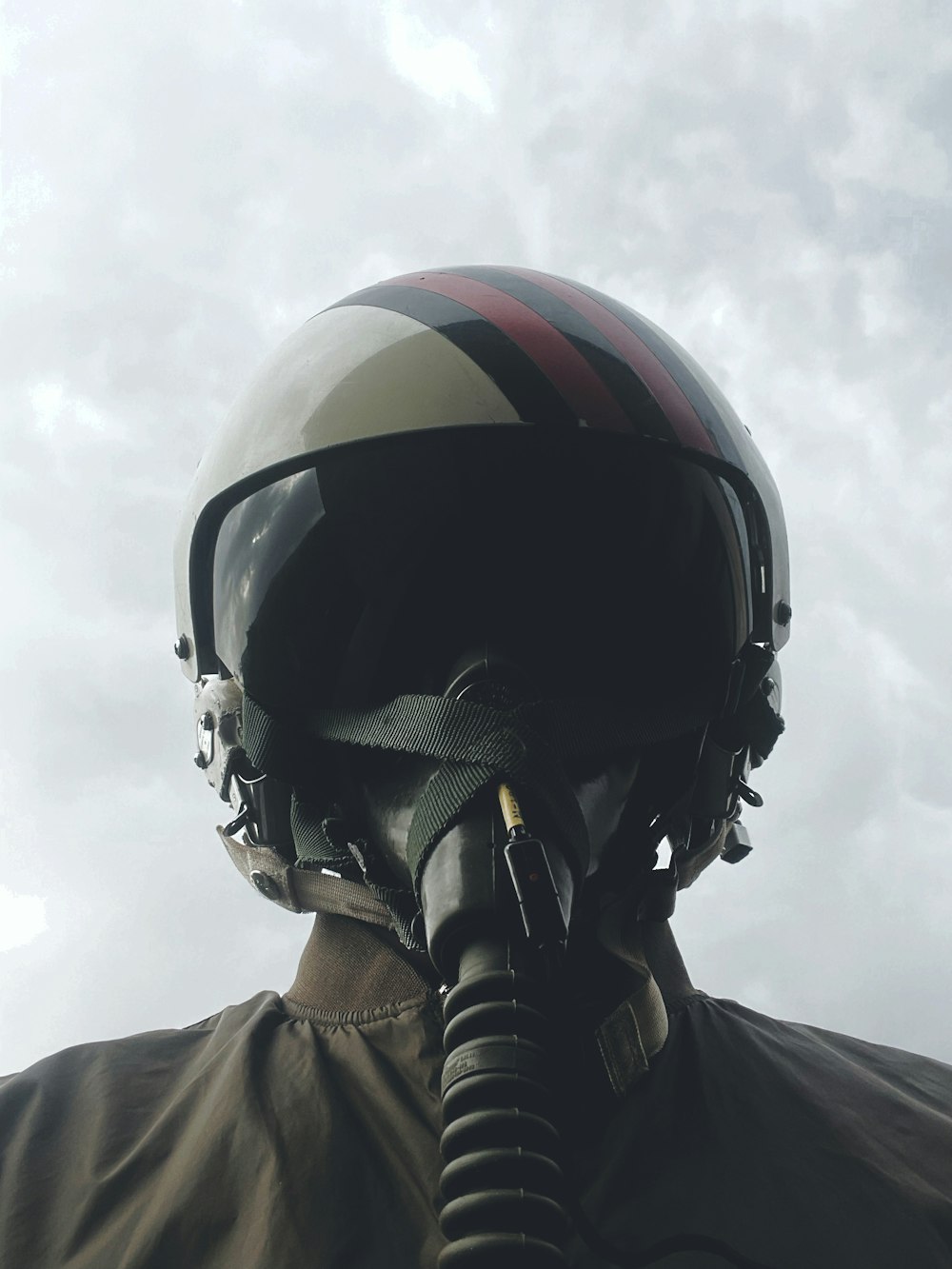 a person wearing a helmet and goggles