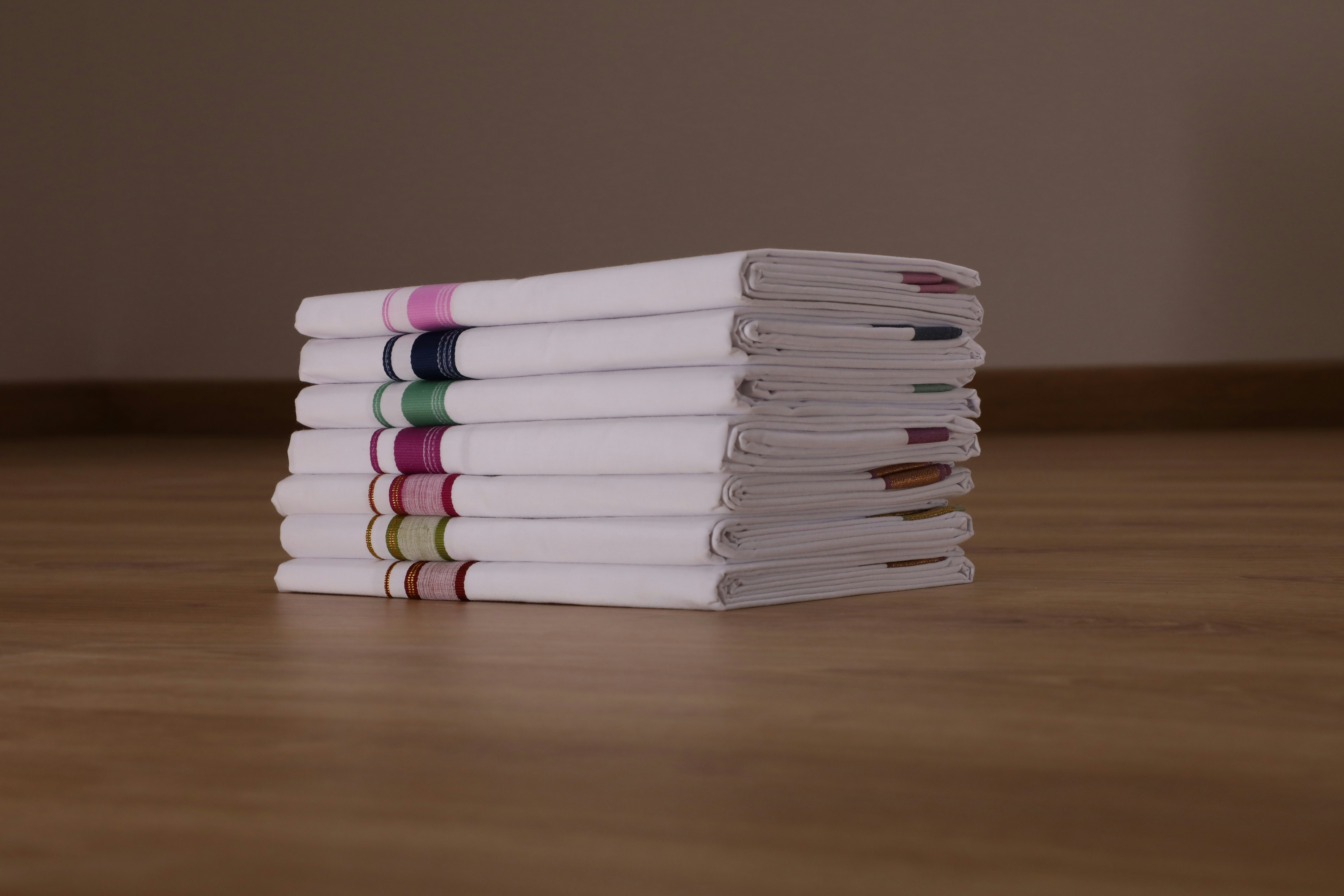 a stack of paper towels