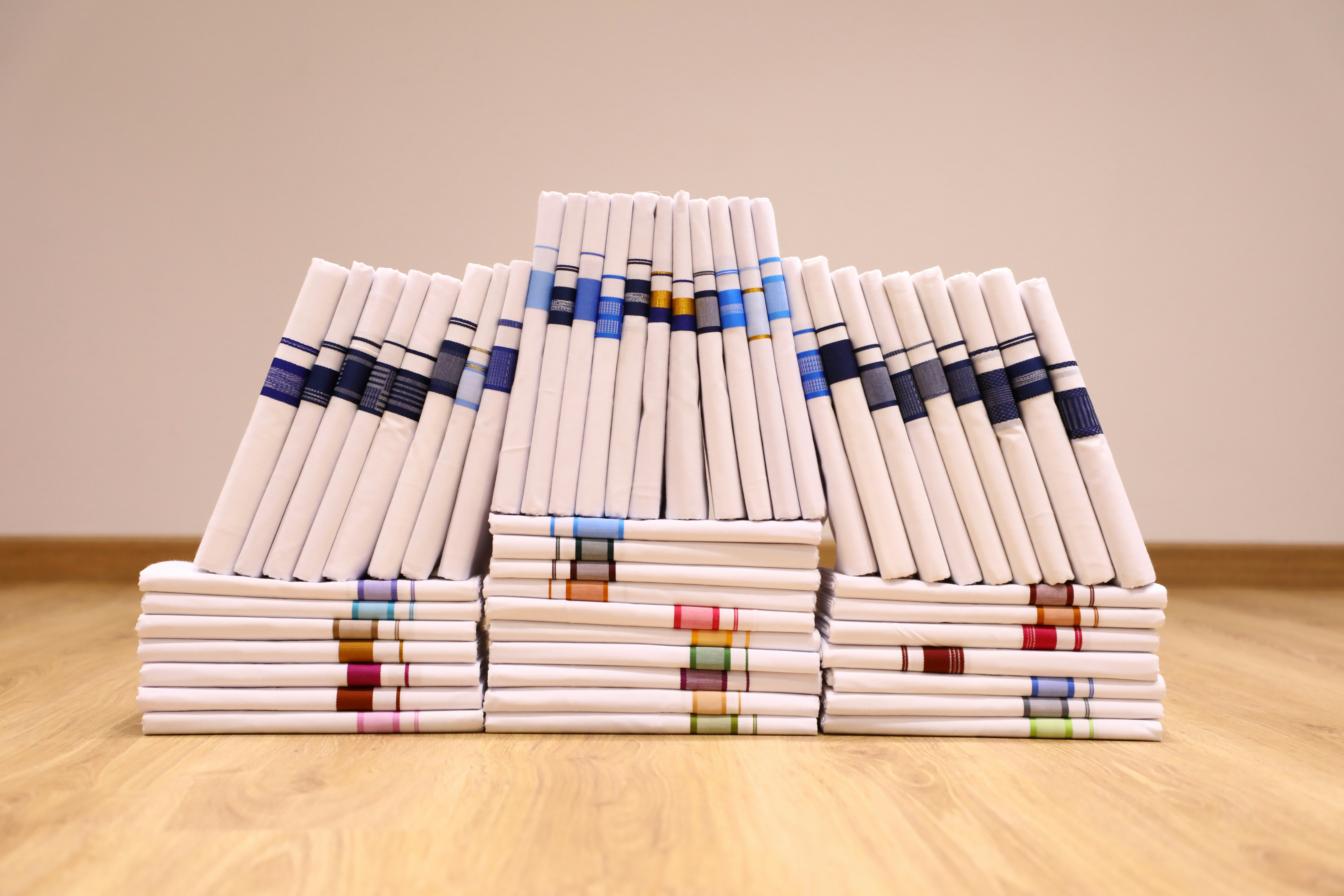 folded cotton dress shirts