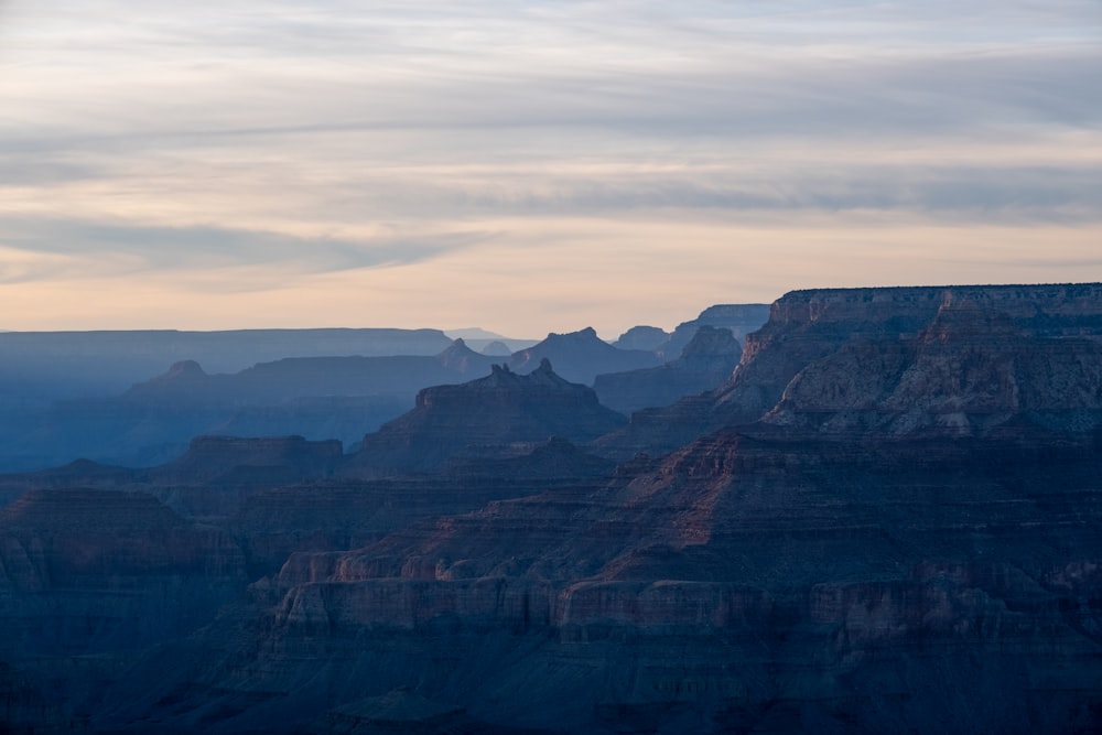 a view of a mountain range