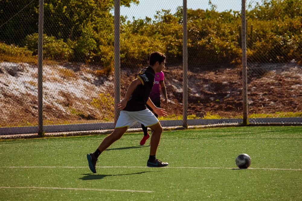a person playing football
