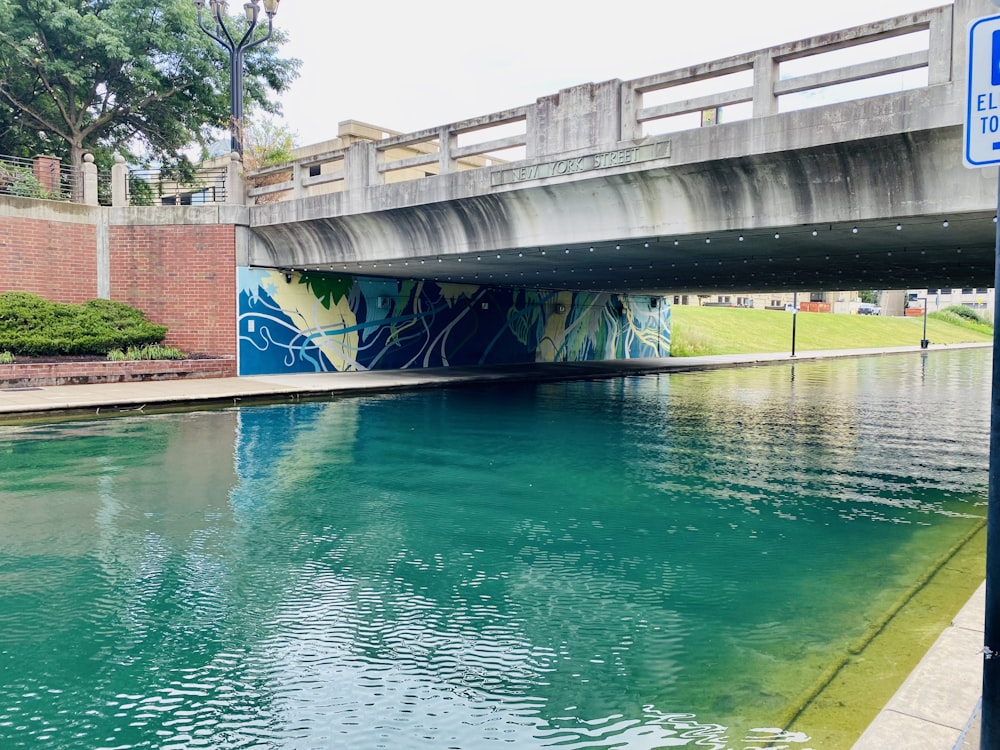 a bridge over a body of water