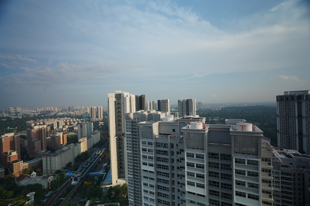 a city with many buildings