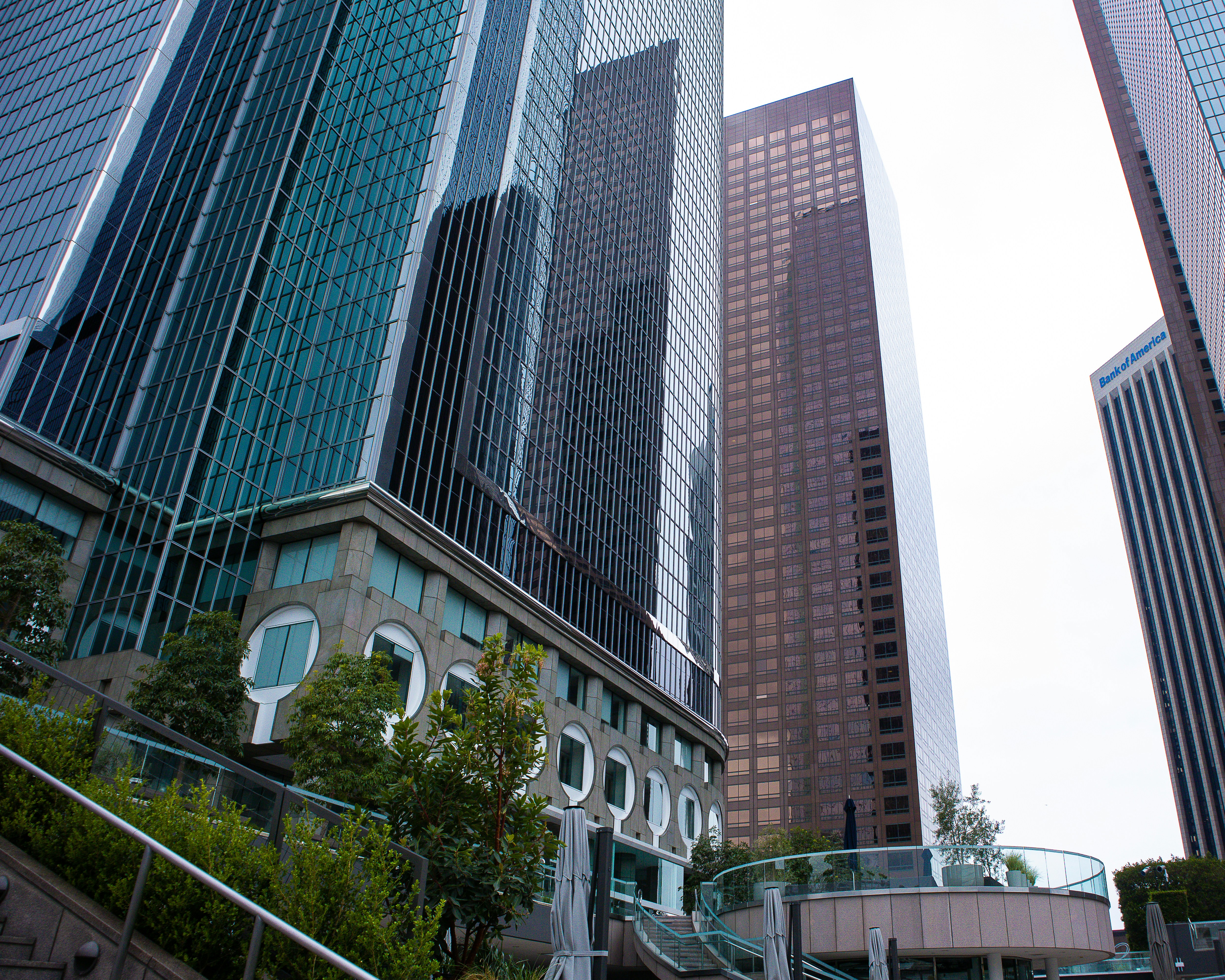 a group of tall buildings