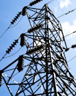 a close-up of a power line