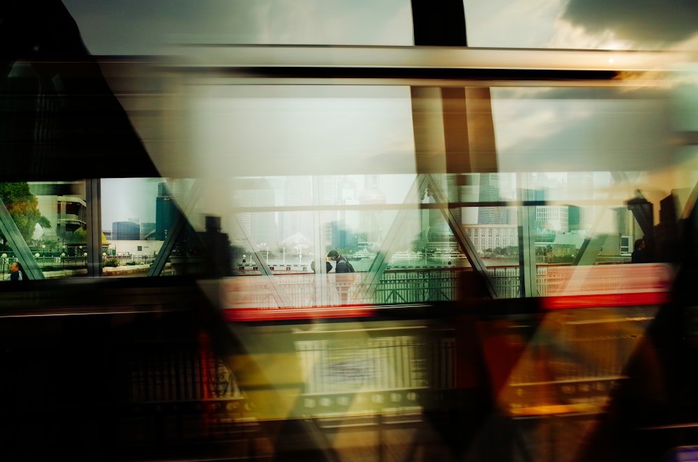 a view of a city from a window