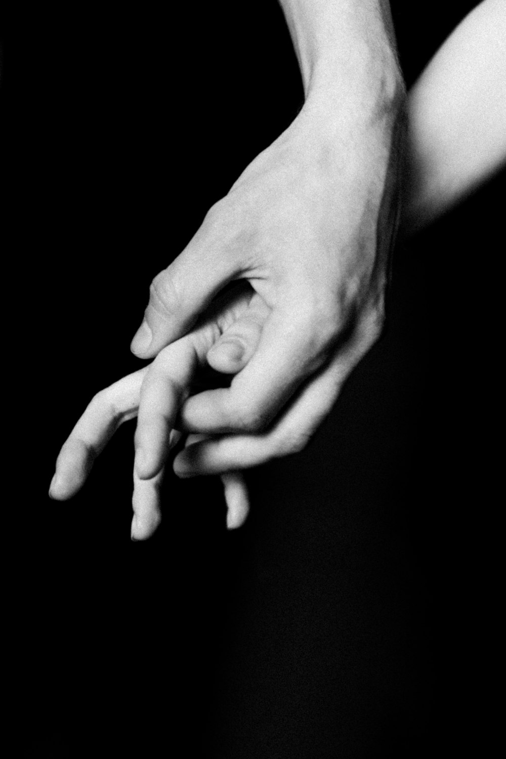 a close-up of a baby's hand