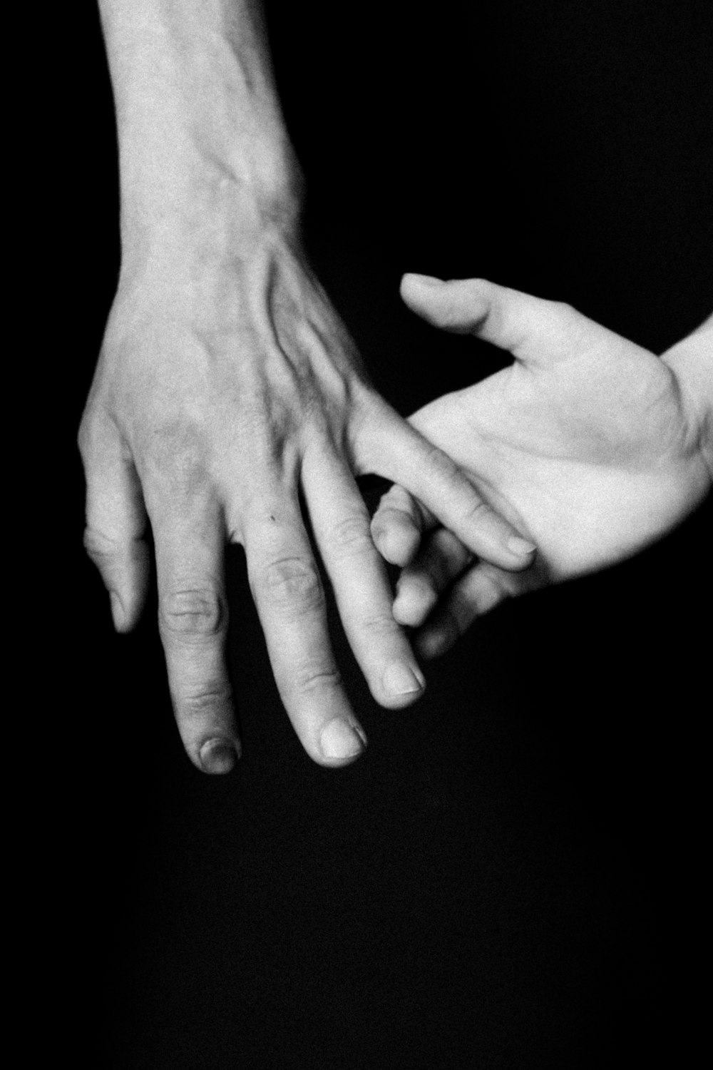 a close-up of hands