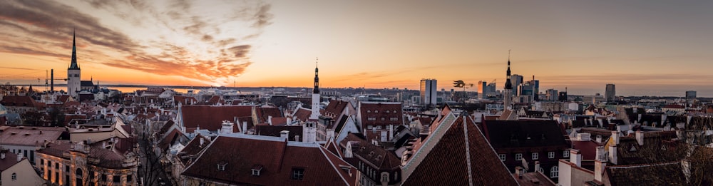 a city with many buildings