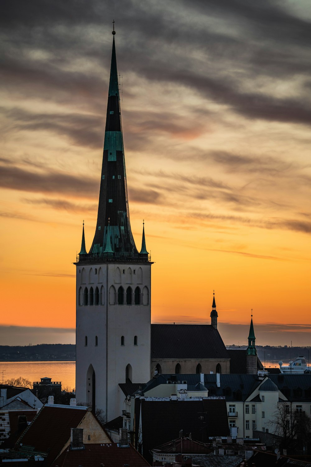 a tall building with a tower