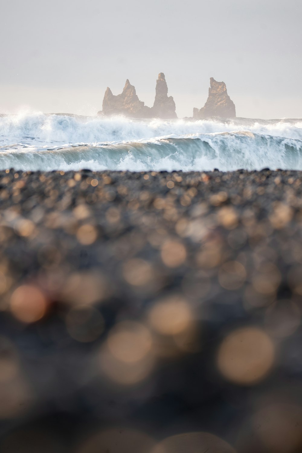 a group of pyramids in the distance