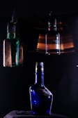 An artistic shot of our bottles highlighting their copper accents.