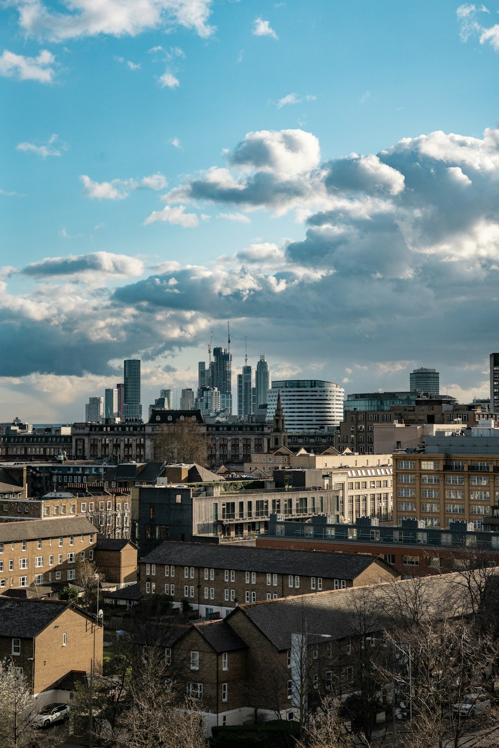 a city with many buildings