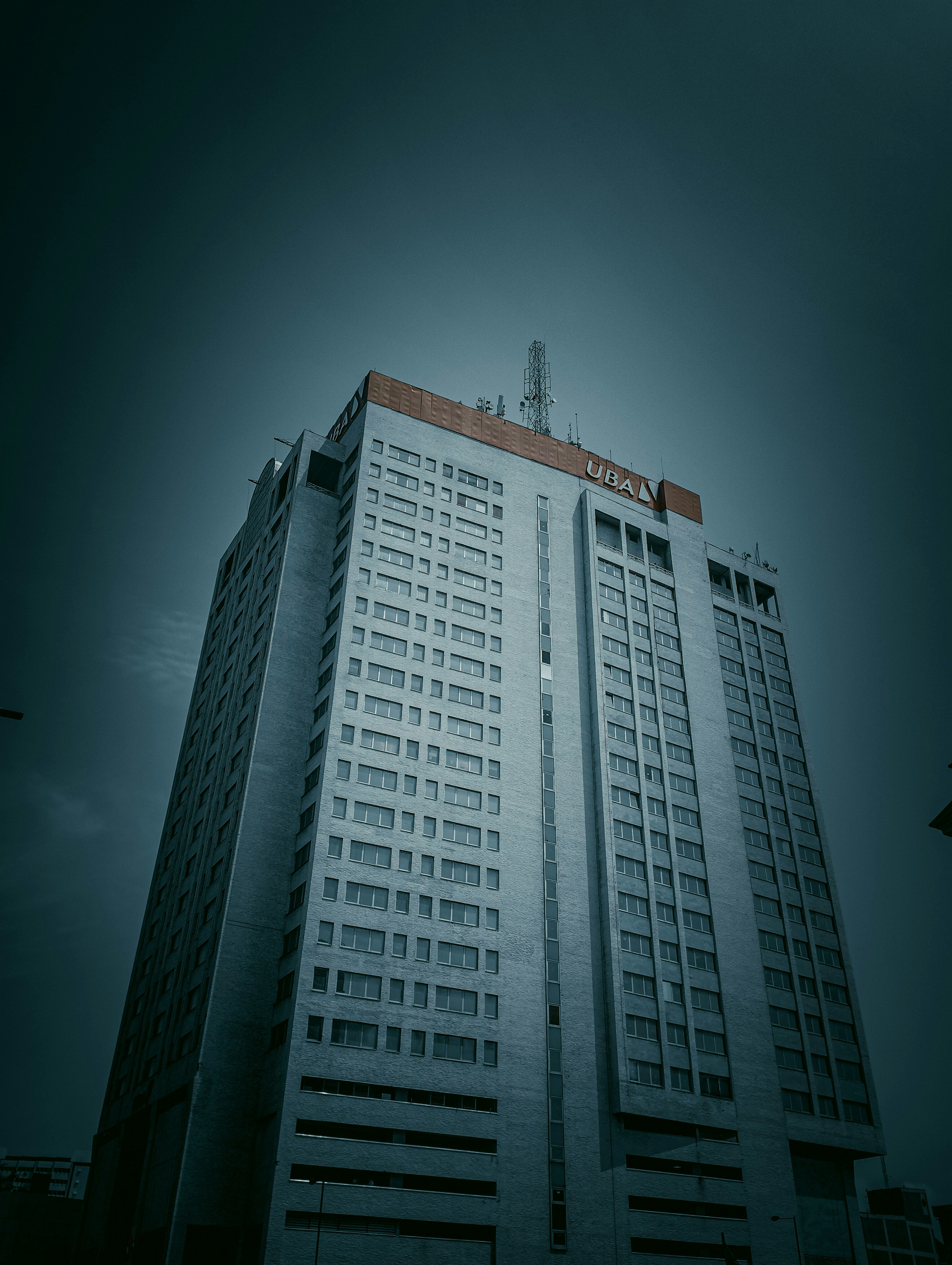 A tall office building