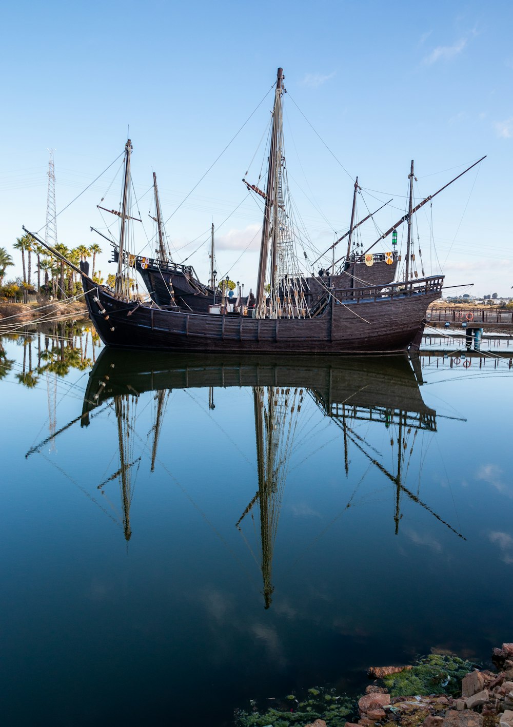 a large ship docked