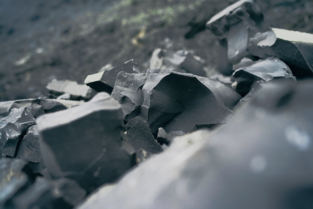 a close-up of a broken piece of metal