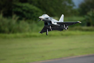 a fighter jet taking off
