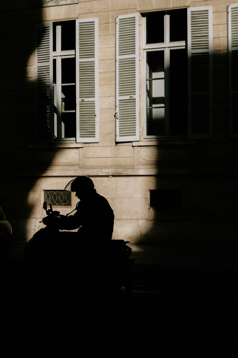 a person sitting on a bench