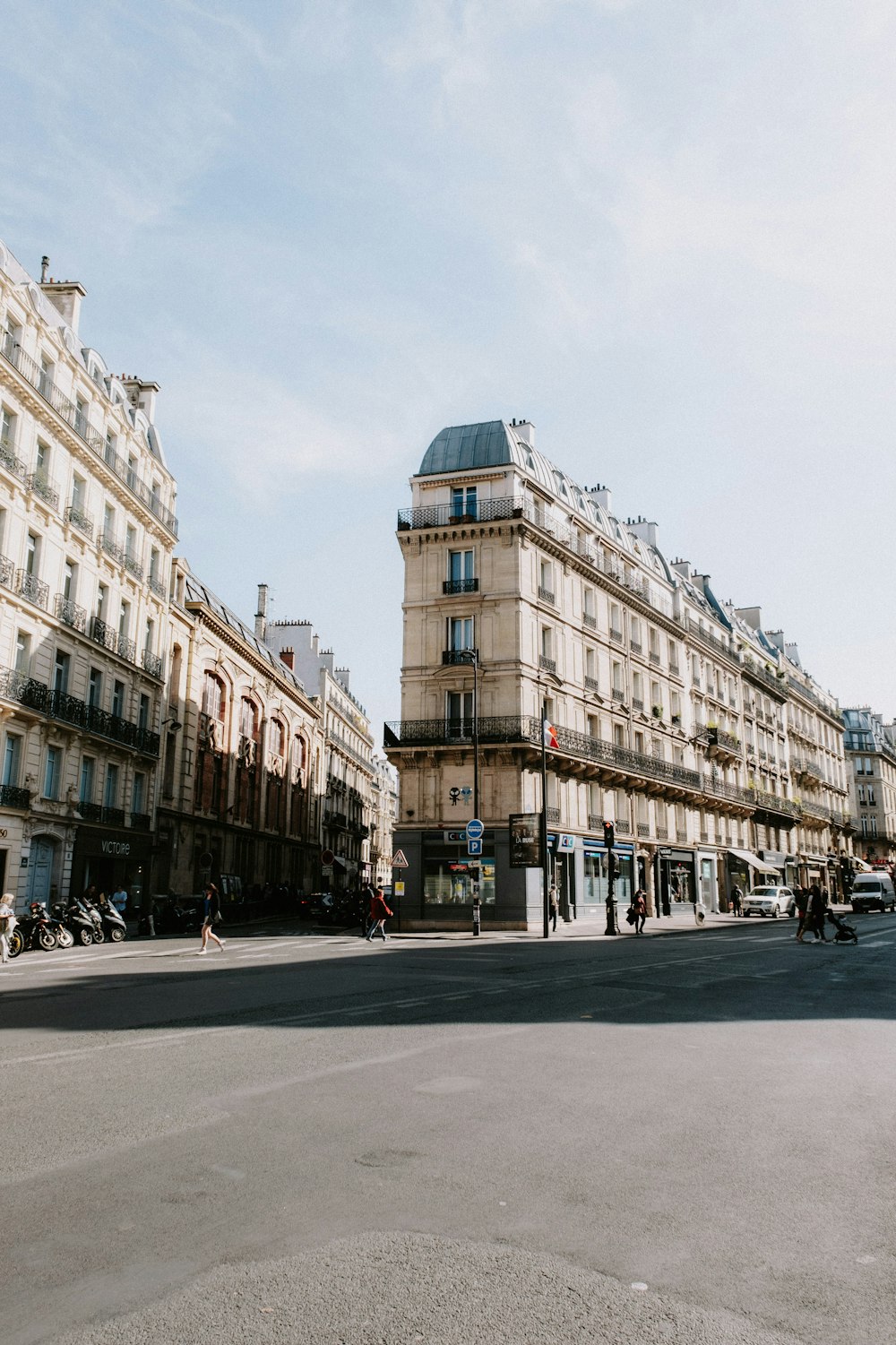 a street with buildings on either side