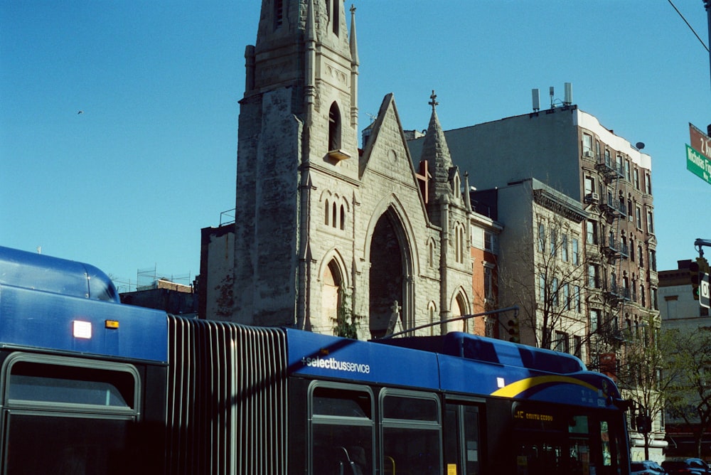 a large building with a tower