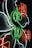 A large green neon dollar sign is prominently displayed, surrounded by white and red neon lines forming abstract shapes and Chinese characters.