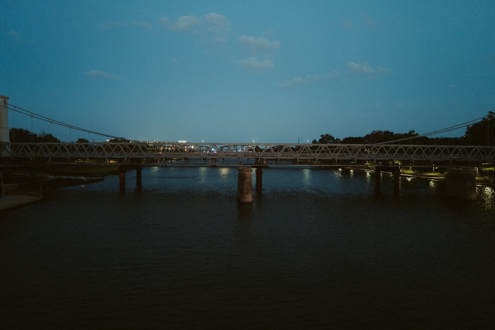 a bridge over a river