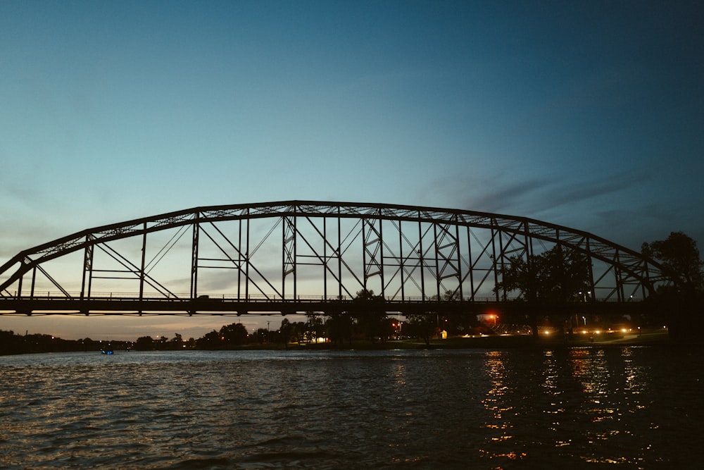 a bridge over water