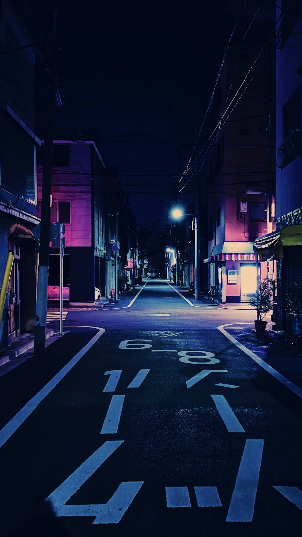 a street with buildings on either side