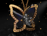 a gold and silver necklace